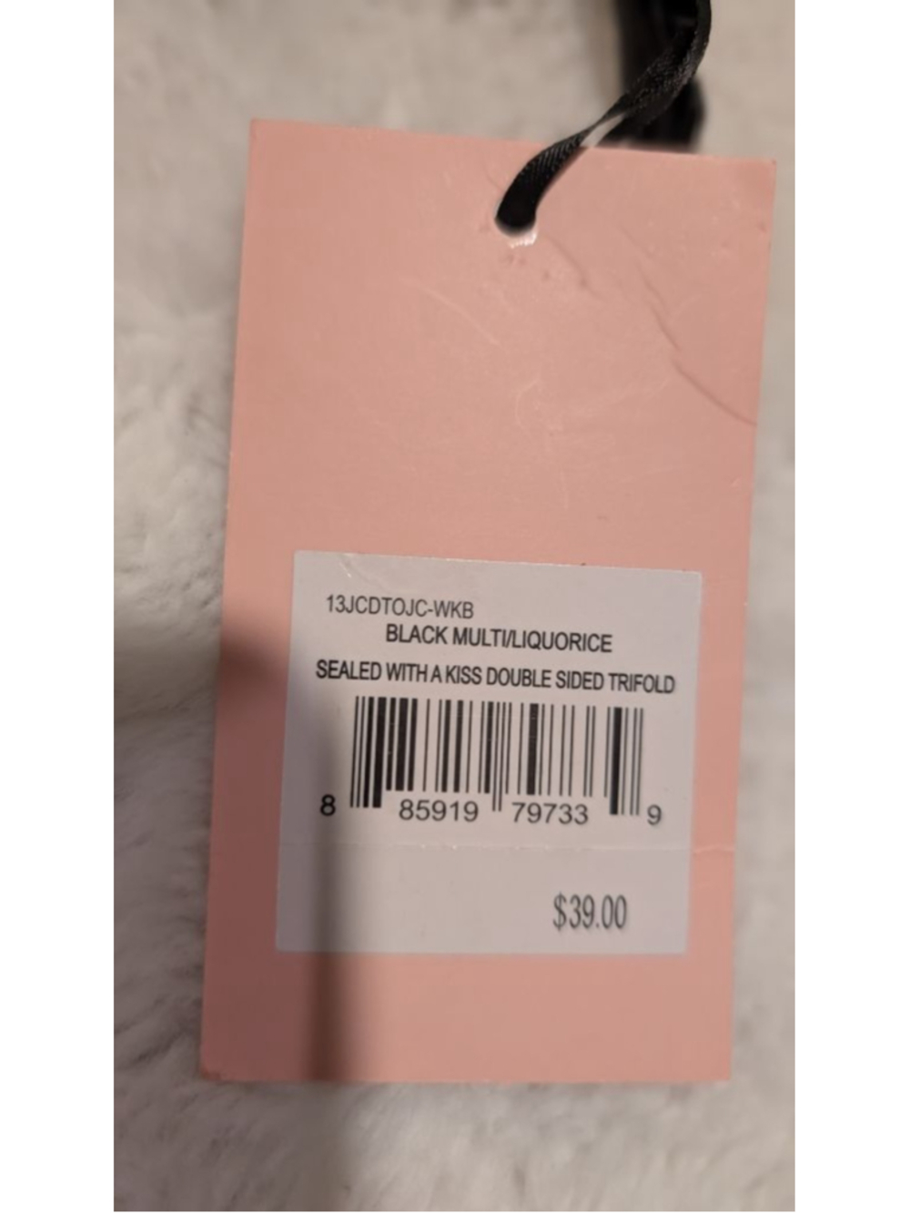 Juicy Couture Pink Tote Bag Black Trifold Wallet One Size - Picture 12 of 16